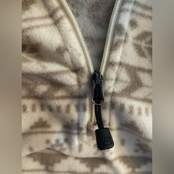 Avalanche Aztec Pattern Outdoor Supply 1/4 Zip Pullover Fleece Sweater - Picture 4 of 12